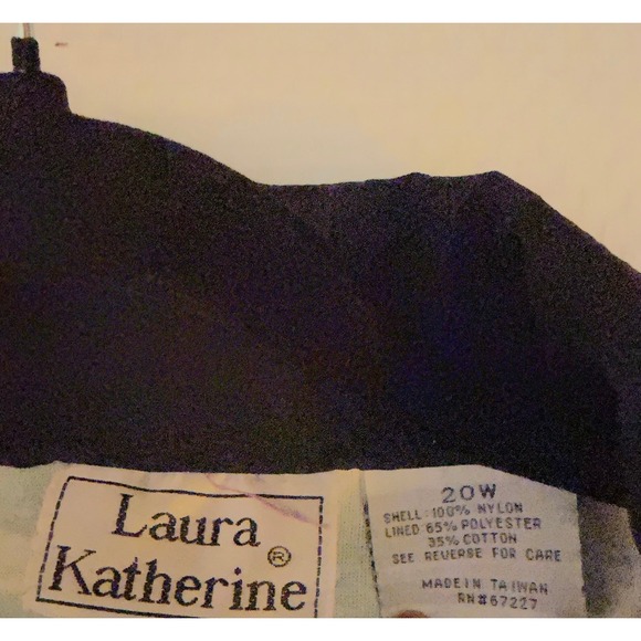 Vintage multi color windbreaker sz 20w or 2X retro vibe. - Picture 3 of 6